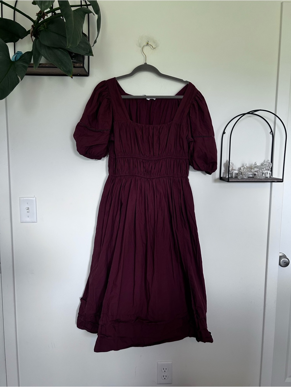 Ivy City Co 100% Cotton Brooklyn Dress Spice Peasant Boho Midi Dress Size XL - Picture 2 of 5